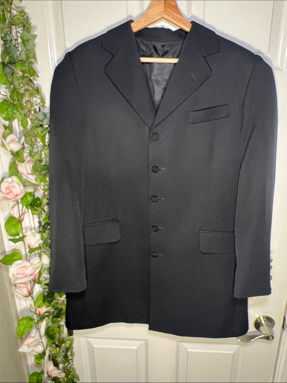🤵‍♂️Classic Vintage Black Men's Single-Breasted Tuxedo
